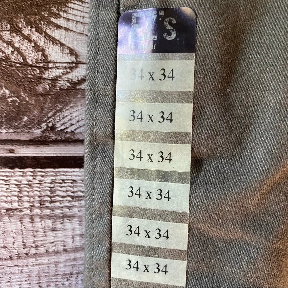 NWOT EZ's by Haggar Men's Pants Size 34 x 34‎